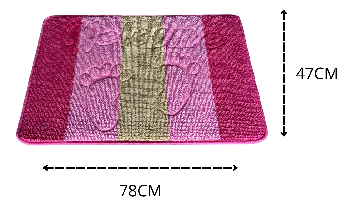 SET 3 ALFOMBRA CONTEMPORÁNEA MODERNA SUAVE PUERTA ABSORCION ANTIDESLIZANTE JHN 60 X 40 CM - 2