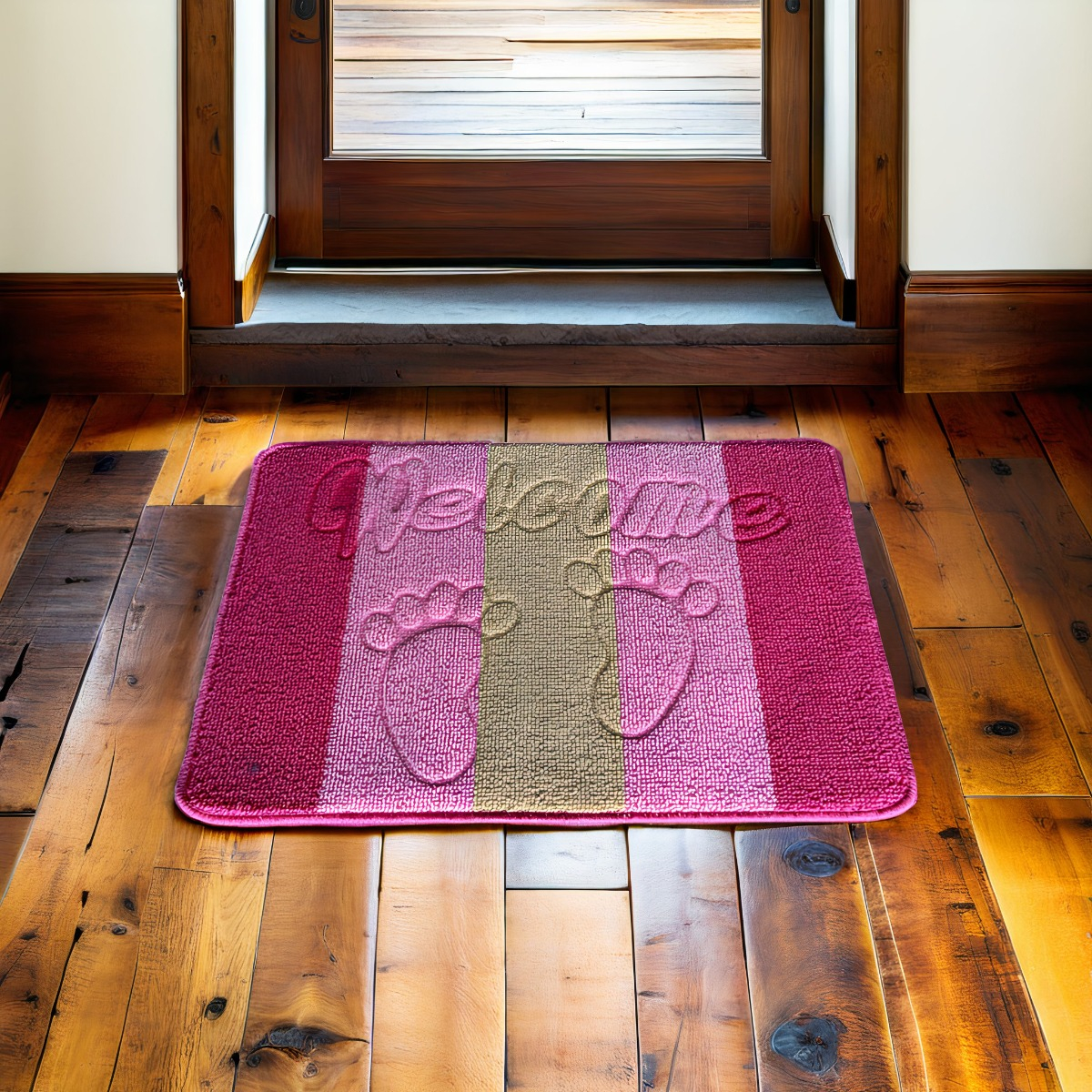 SET 3 ALFOMBRA CONTEMPORÁNEA MODERNA SUAVE PUERTA ABSORCION ANTIDESLIZANTE JHN 60 X 40 CM - 5