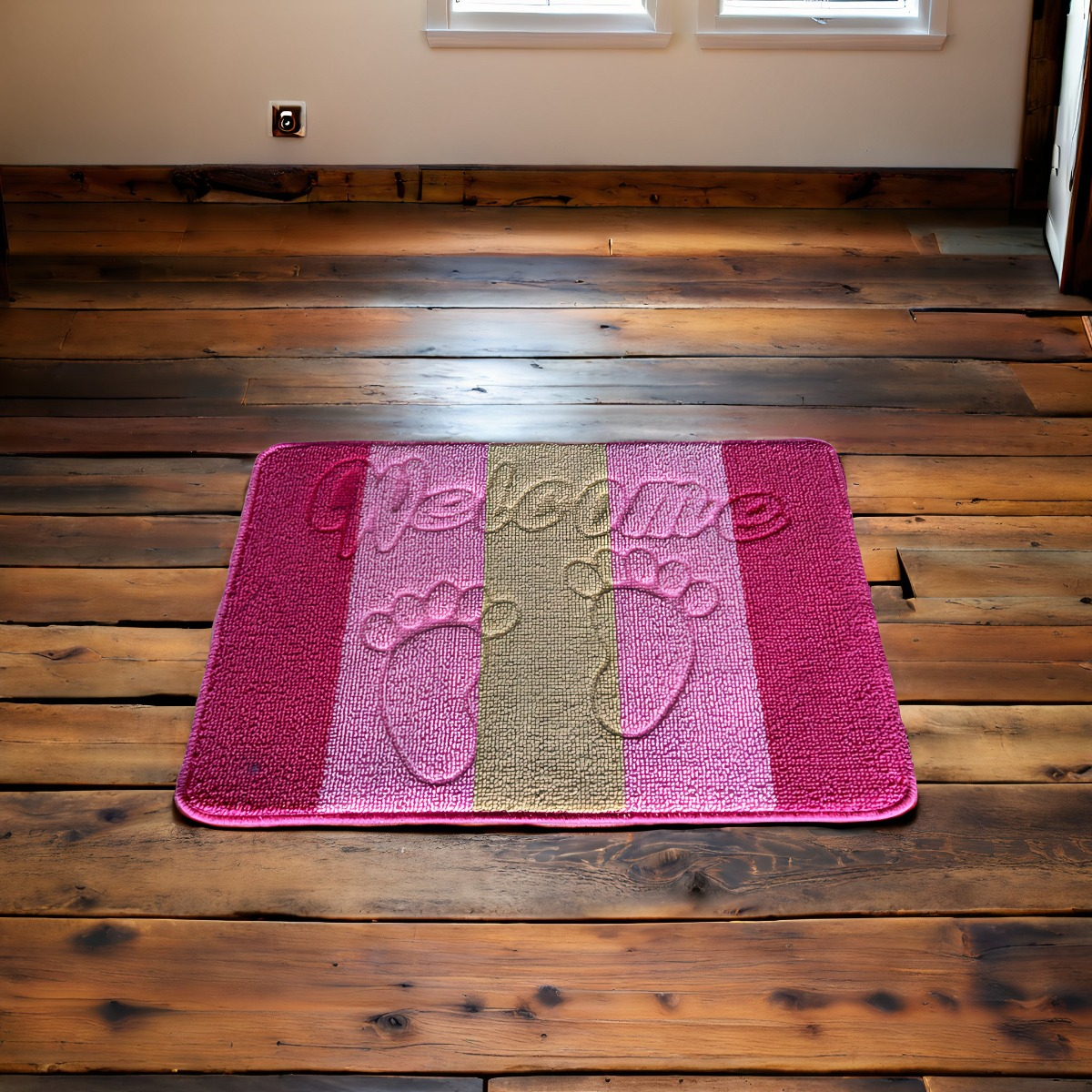 SET 3 ALFOMBRA CONTEMPORÁNEA MODERNA SUAVE PUERTA ABSORCION ANTIDESLIZANTE JHN 60 X 40 CM - 10