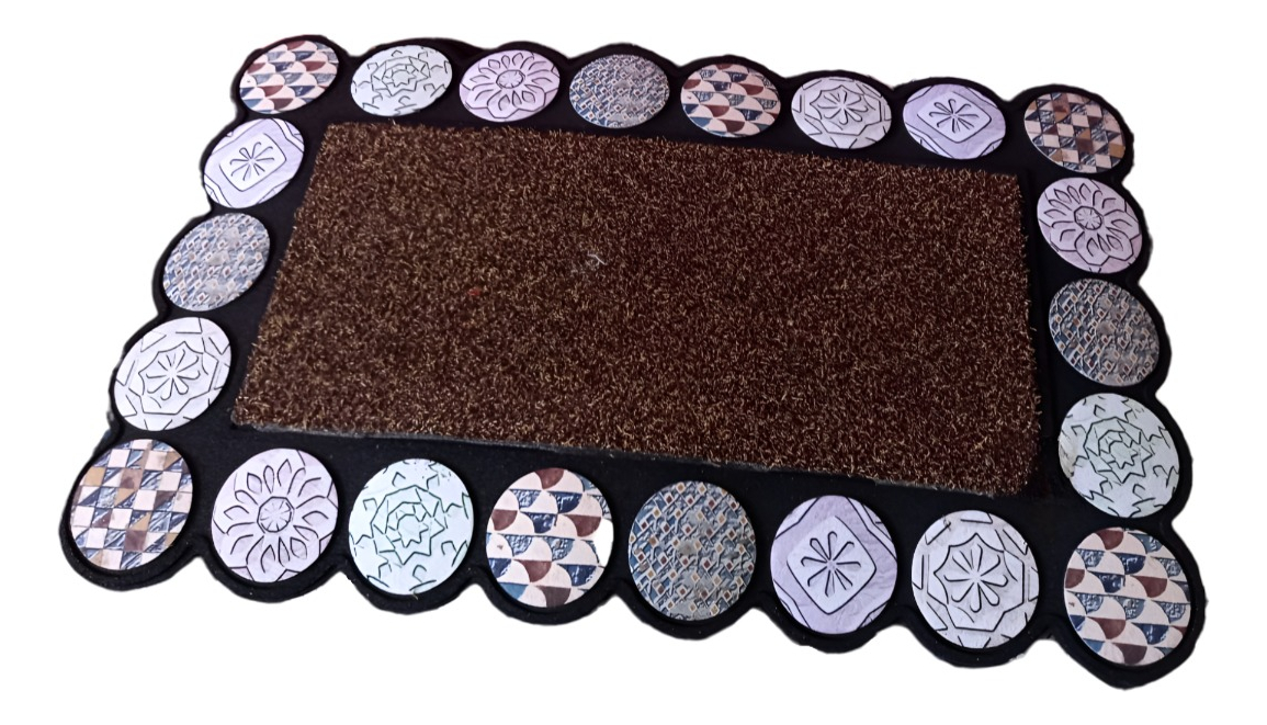 ALFOMBRA DECORATIVA GOMA 3D INTERIOR EXTERIOR JHN - 1