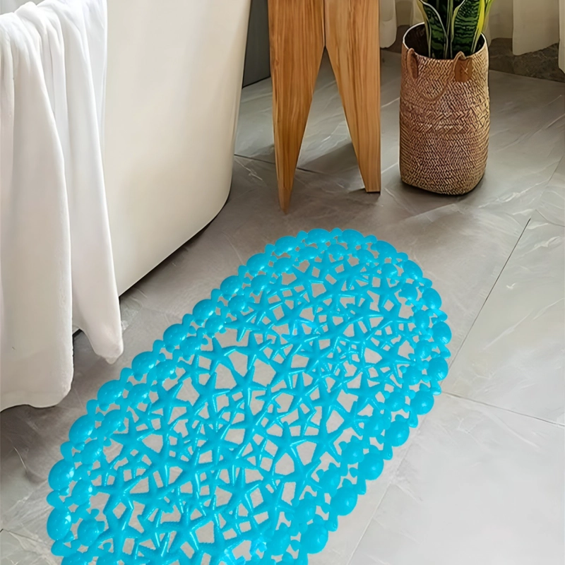 SET DE 4 ALFOMBRA BAÑO ANTIDESLIZANTE DUCHA MARINO JHN - 3