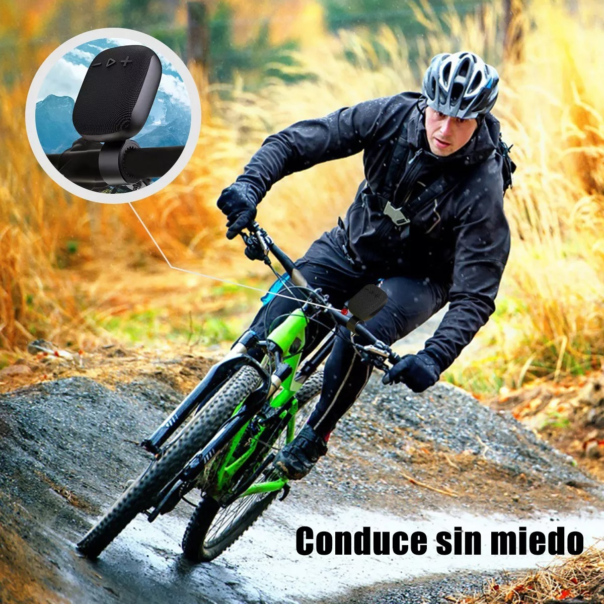PARLANTE BLUETOOTH ZZBAG PORTATIL SOPORTE MOTO BICICLETA LAU - 7