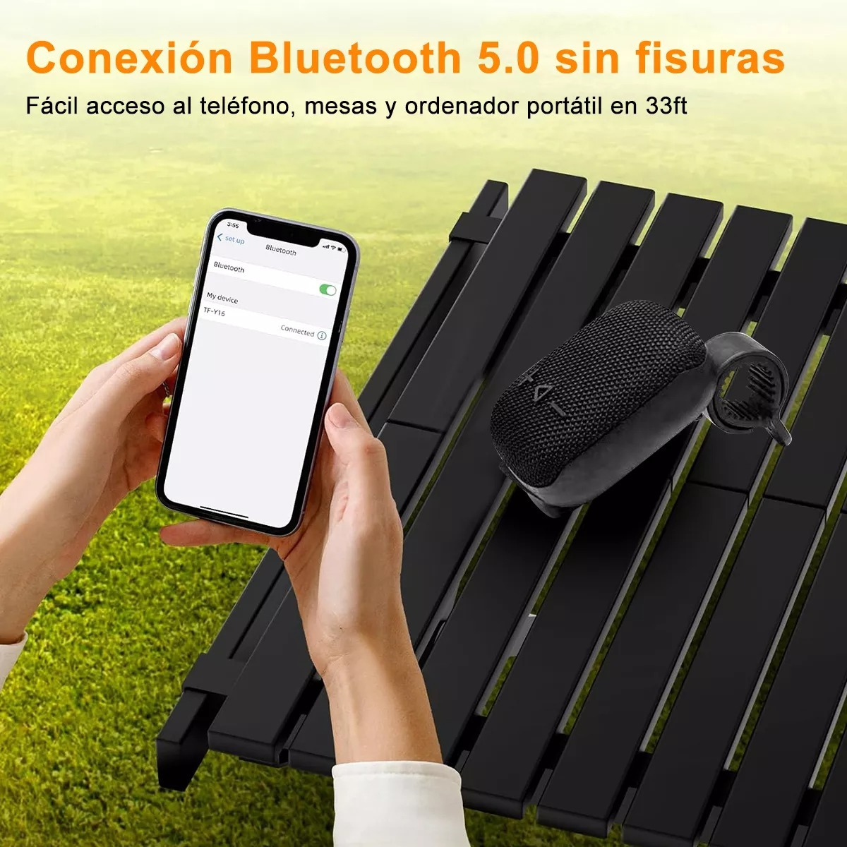 PARLANTE BLUETOOTH ZZBAG PORTATIL SOPORTE MOTO BICICLETA LAU - 8