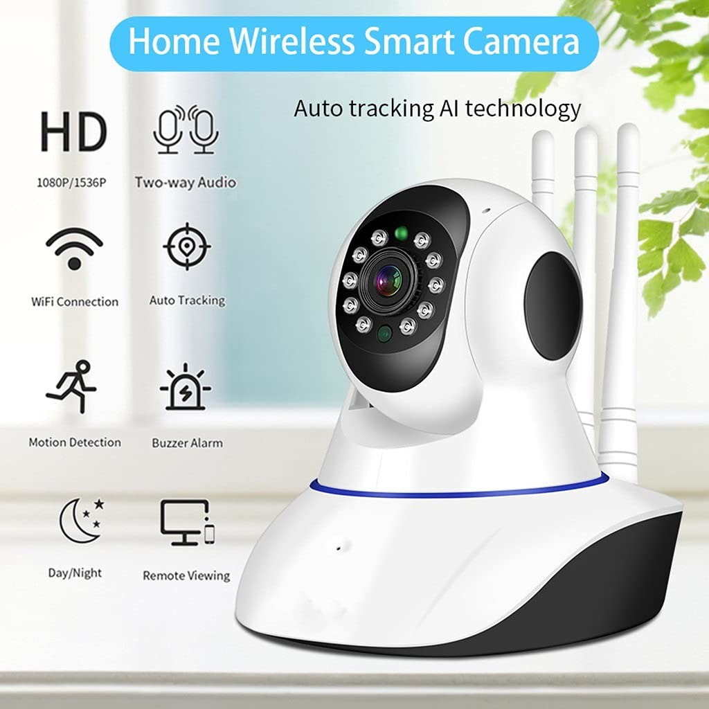 CAMARA SEGURIDAD 360° HD INTERIOR ESCRITORIO HOGAR LAU - 6