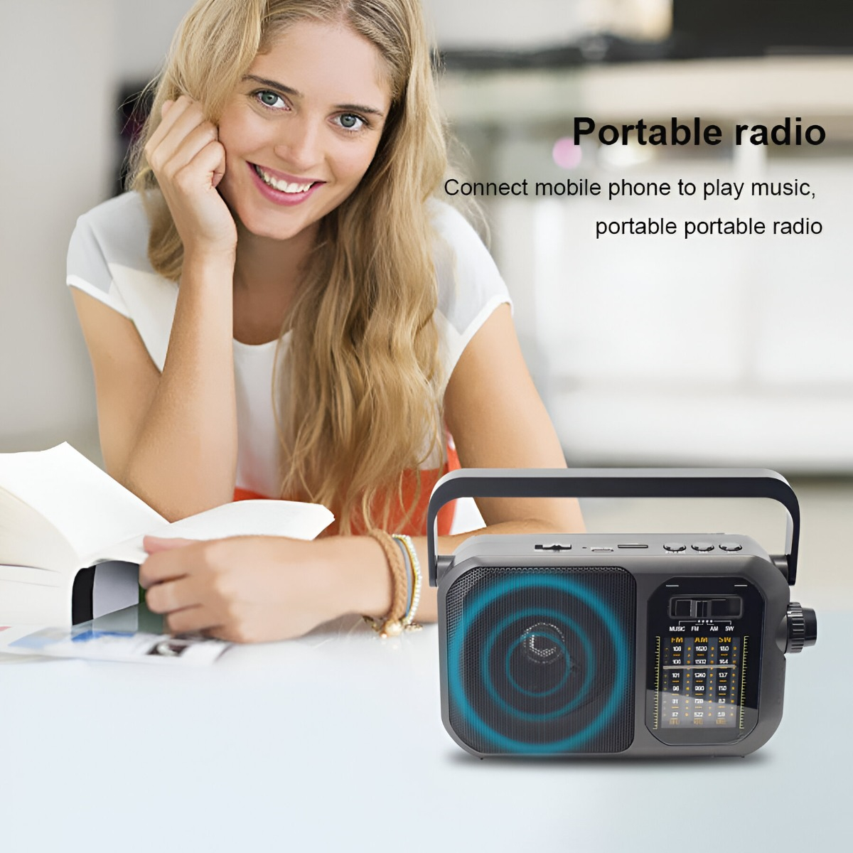 PARLANTE BLUETOOTH ZZBAG PORTATIL RADIO RECARGABLE MUSICA USB LAU - 6