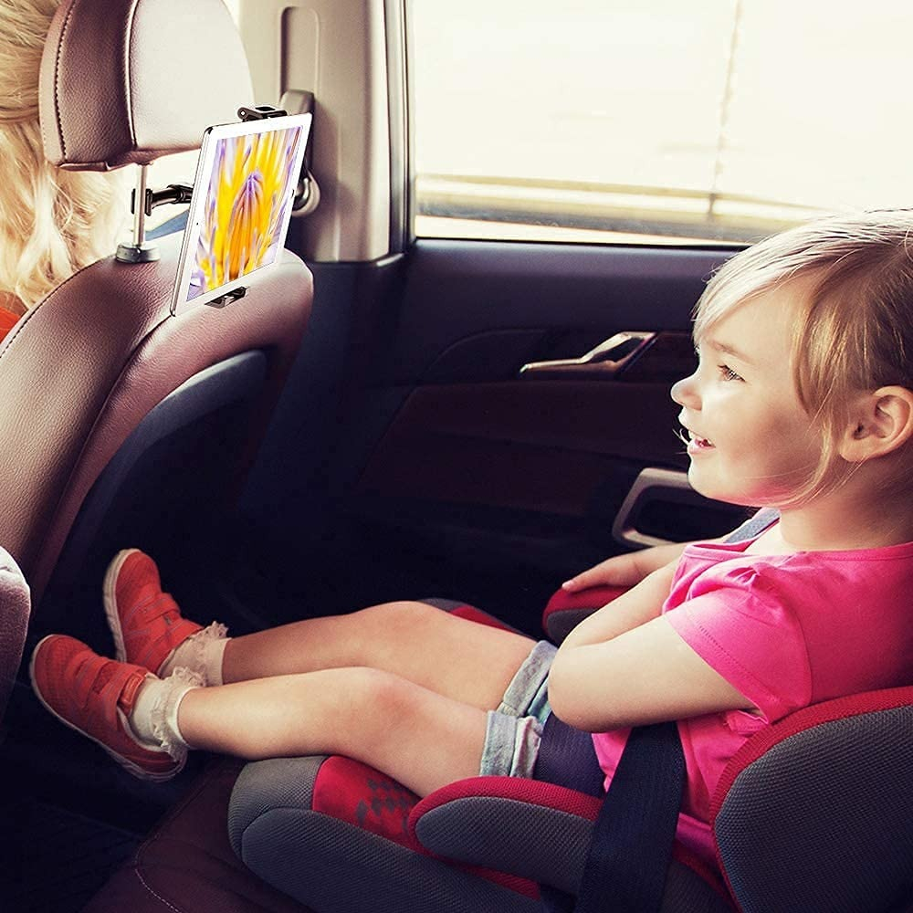 SOPORTE TABLET ASIENTO AUTO PINZA AJUSTABLE NIÑOS LAU - 7