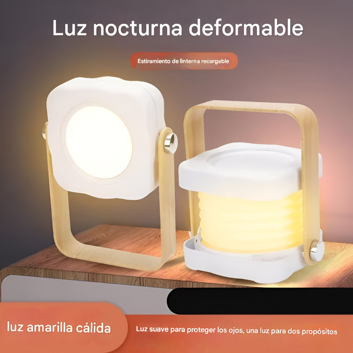LAMPARA CAMPING PLEGABLE LED MODERNA PORTATIL AIRE LIBRE LAU - 4