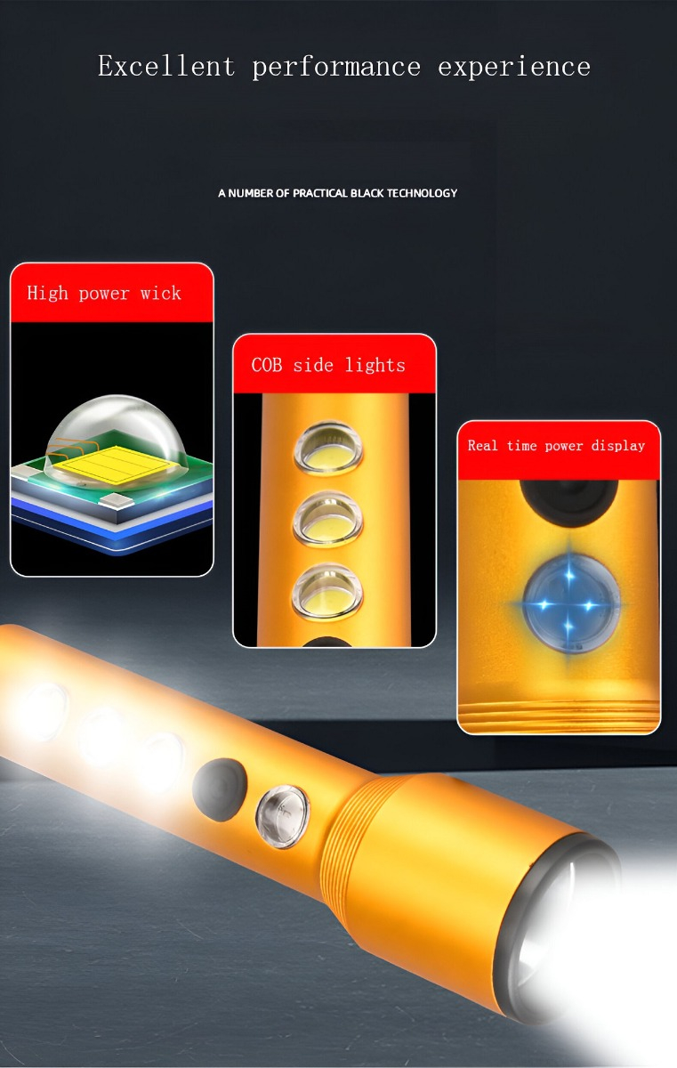 LINTERNA ULTRABRIGHT LED PORTATIL COMPACTA RECARGABLE LAU - 7
