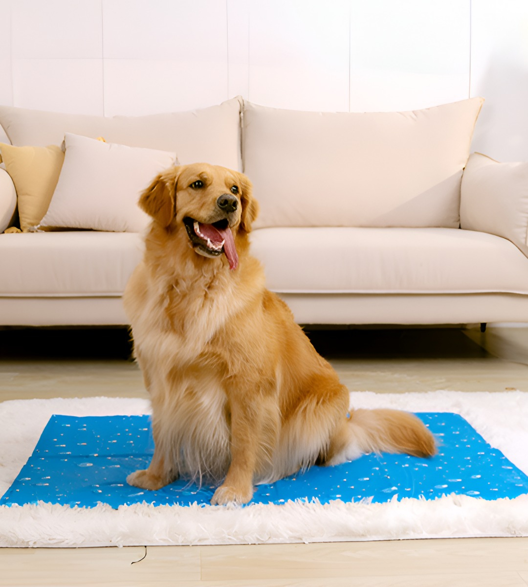 MANTA REFRESCANTE GEL FRÍO MASCOTAS TALLA XL 96X81CM JHN - 4