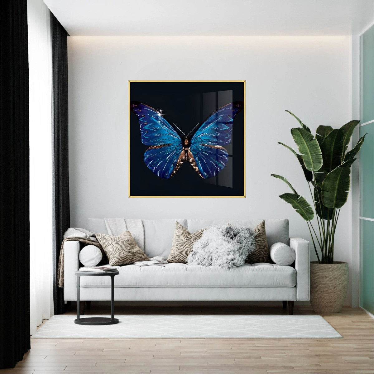 DECORACIÓN PARED ARTE PINTURA MARIPOSA ABSTRACTA MODERNO JHN - 7