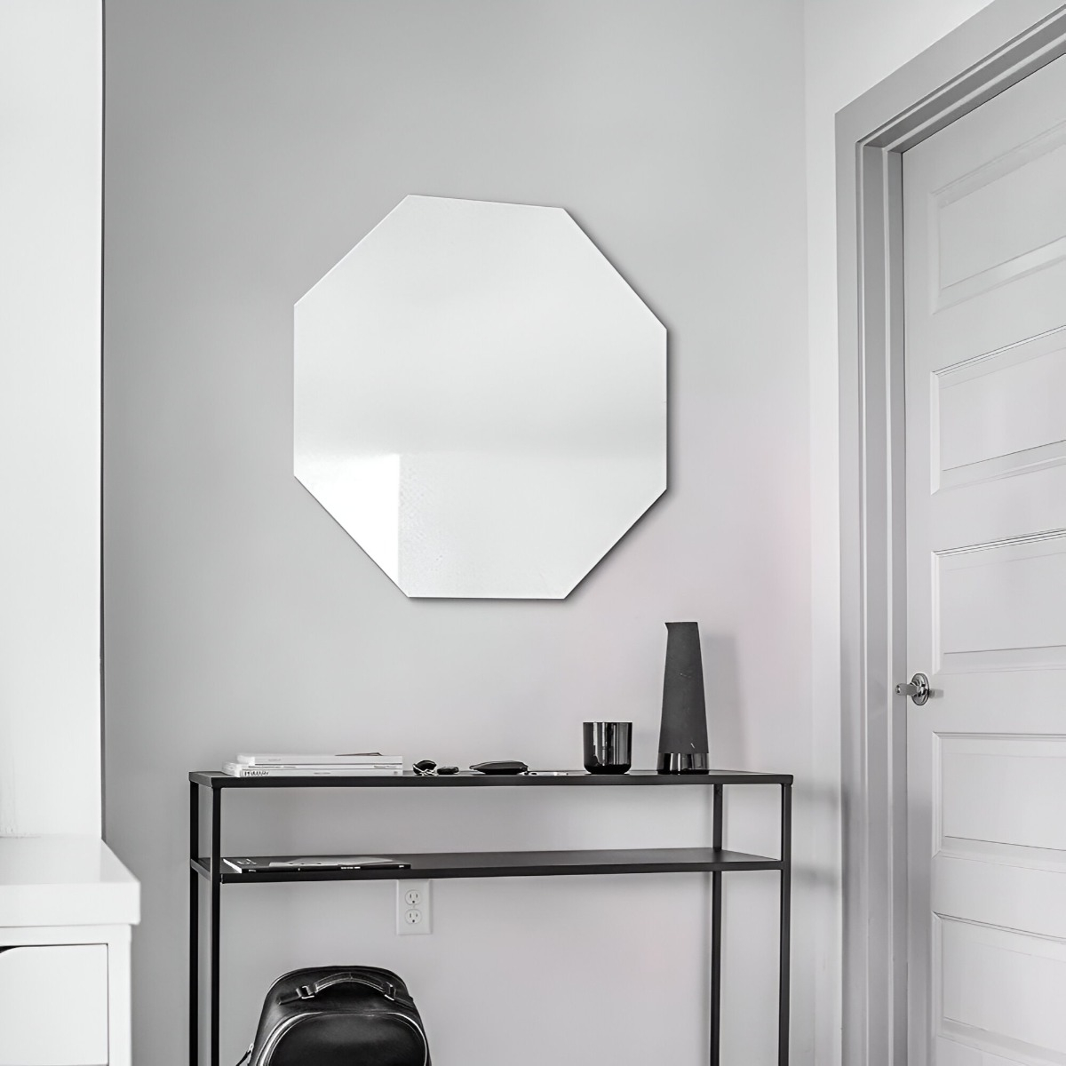 ESPEJO PARED OCTAGONAL BISELADO GEOMÉTRICO DECORATIVO JHN - 2