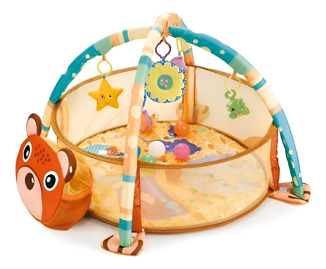 GIMNASIO PISCINA PELOTAS MULTICOLOR BEBÉ INFANTIL ESTIMULACIÓN JHN - 1