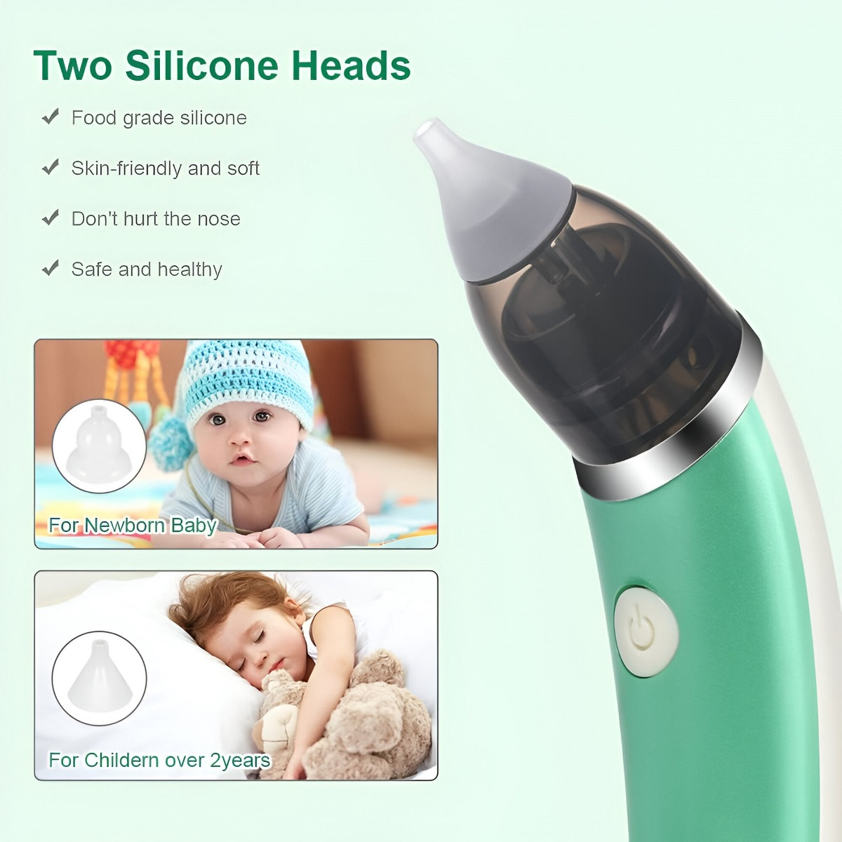 ASPIRADOR NASAL RECARGABLE BEBÉ LECHÓN LIMPIADOR JHN - 8