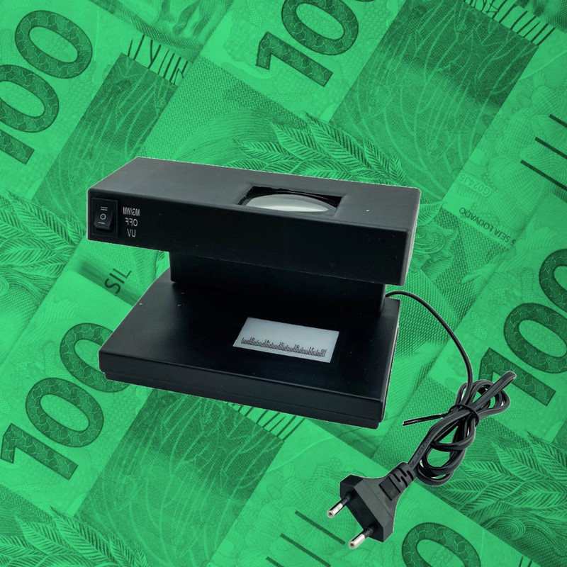 DETECTOR ZVE PROBADOR BILLETES FALSOS LUZ ULTRAVIOLETA UV LAU - 2