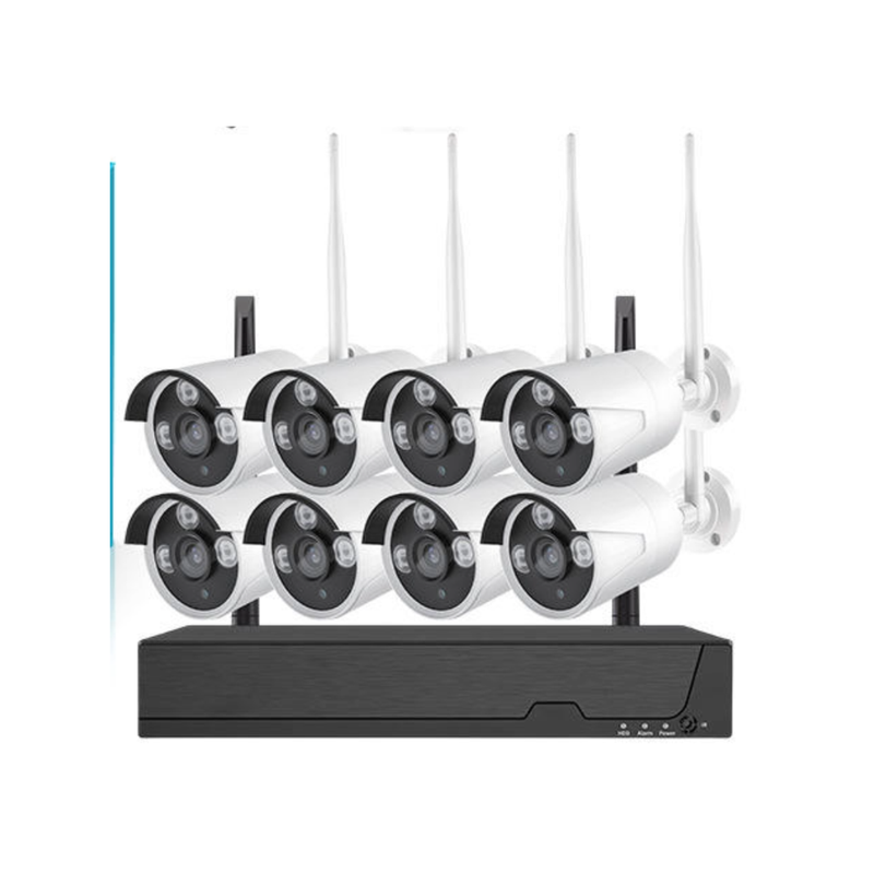 KIT 8 CAMARAS SEGURIDAD VIGILANCIA HOGAR LOCAL COMERCIAL LAU - 1