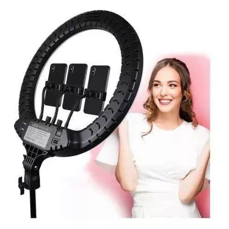 ARO LUZ LED RGB PROFESIONAL TRIPOIDE SOPORTE TELEFONO LAU - 2