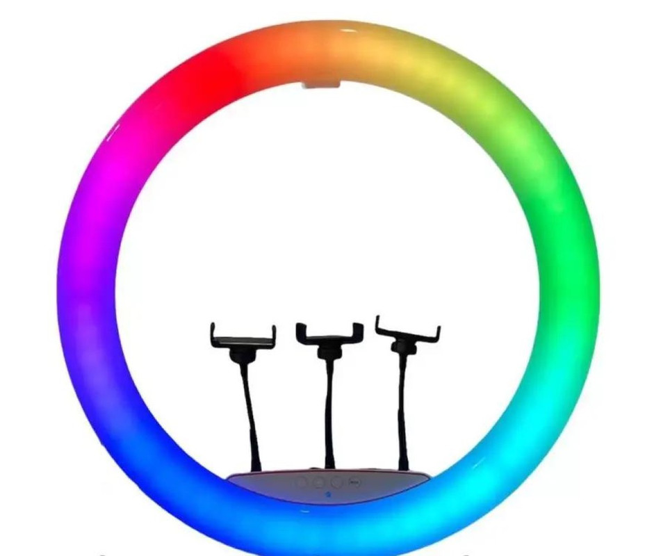 ARO LUZ LED RGB PROFESIONAL TRIPOIDE SOPORTE TELEFONO LAU - 9