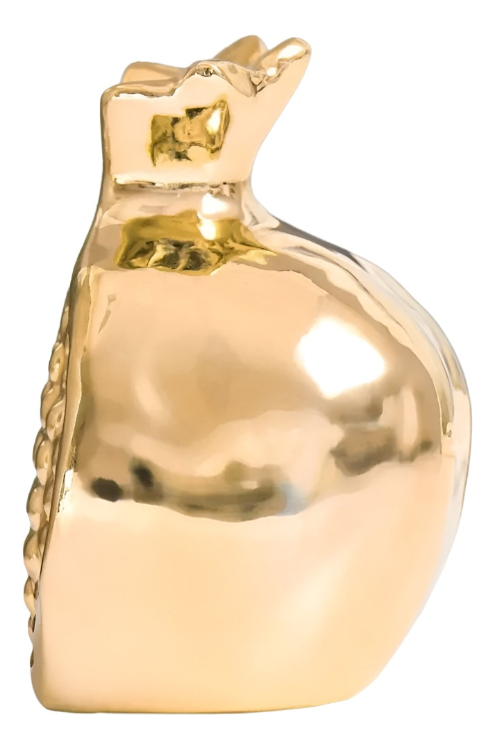 SET 3 ESCULTURA FIGURA FRUTA DECORACIÓN MESA DORADO JHN - 3