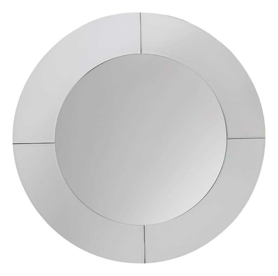 ESPEJO PARED REDONDO ELEGANTE BORDE ESPEJO DECORATIVO JHN - 1