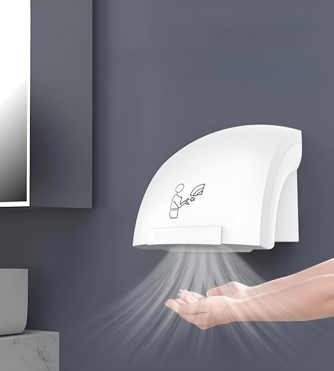SECADOR MANOS AUTOMÁTICO SENSOR INFRARROJO INTELIGENTE JHN - 5