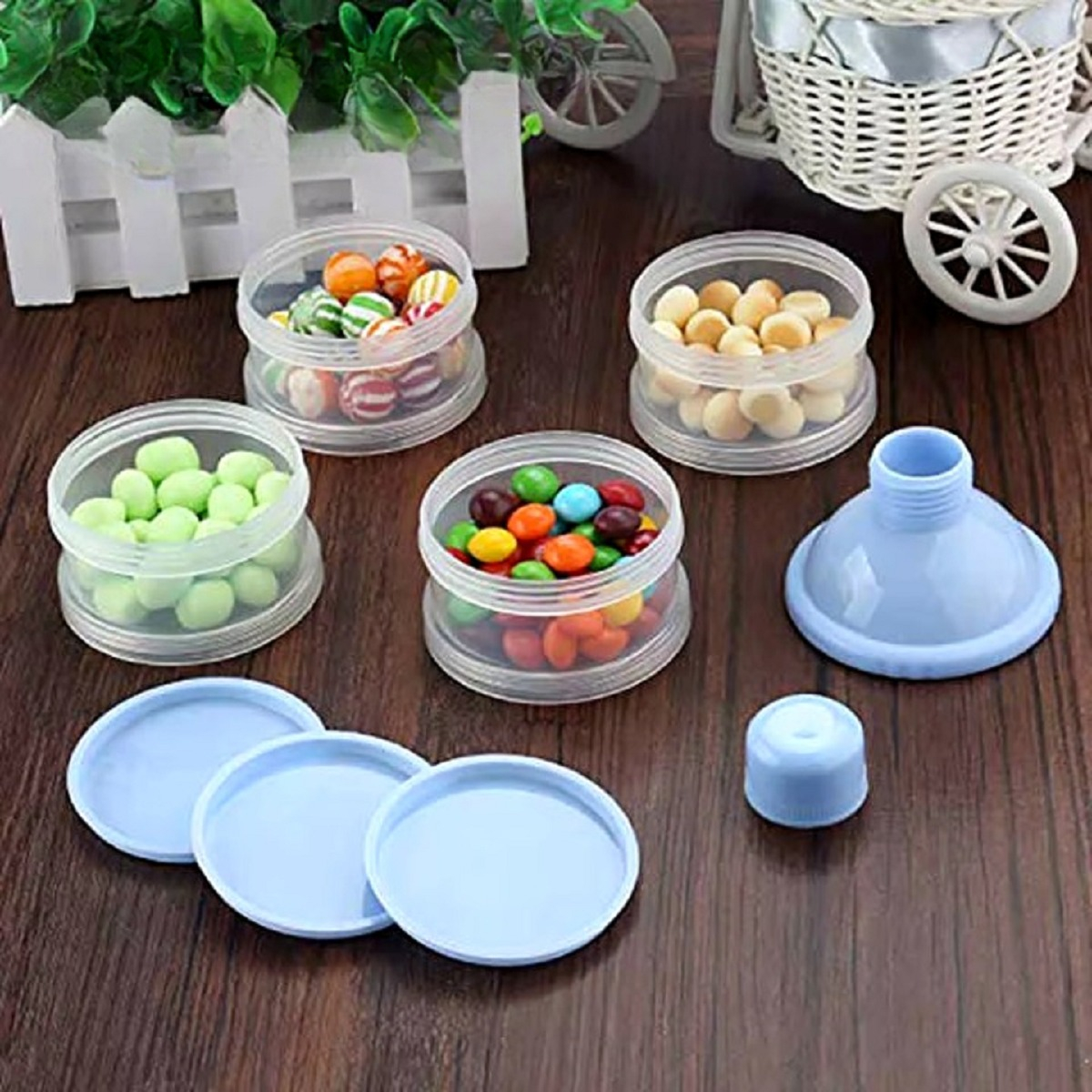 SET 5 DOSIFICADOR DISPENSADOR PORTATIL LECHE BEBE LAU MULTICOLOR - 7