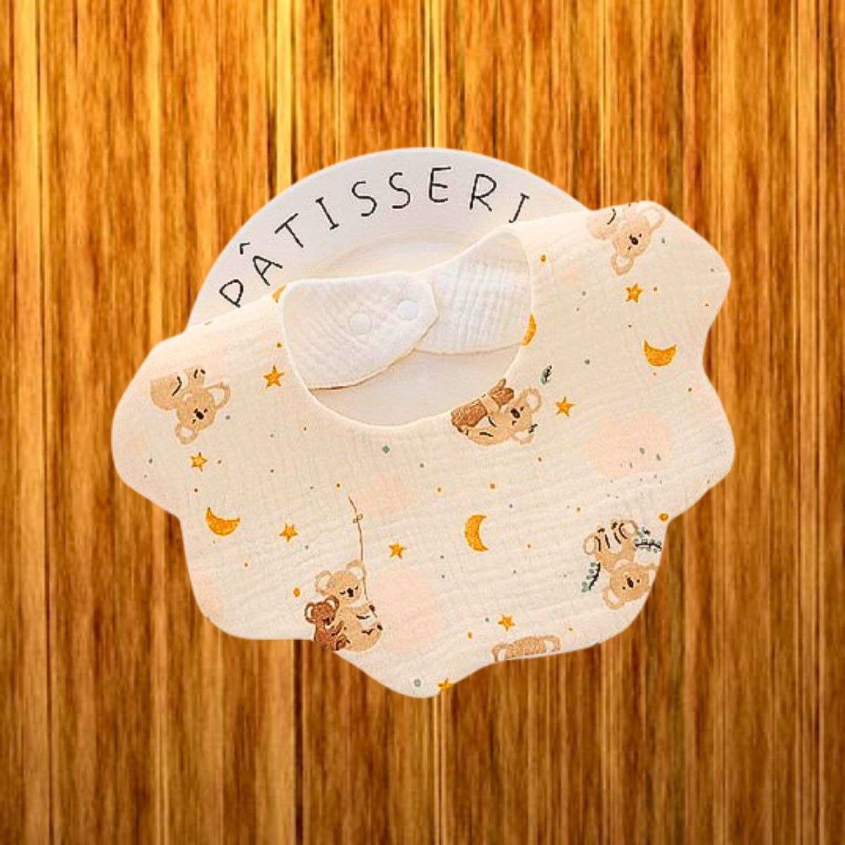 SET 4 BABEBROS ALGODÓN IMPERMEABLE COMIDA BEBES LAU - 2