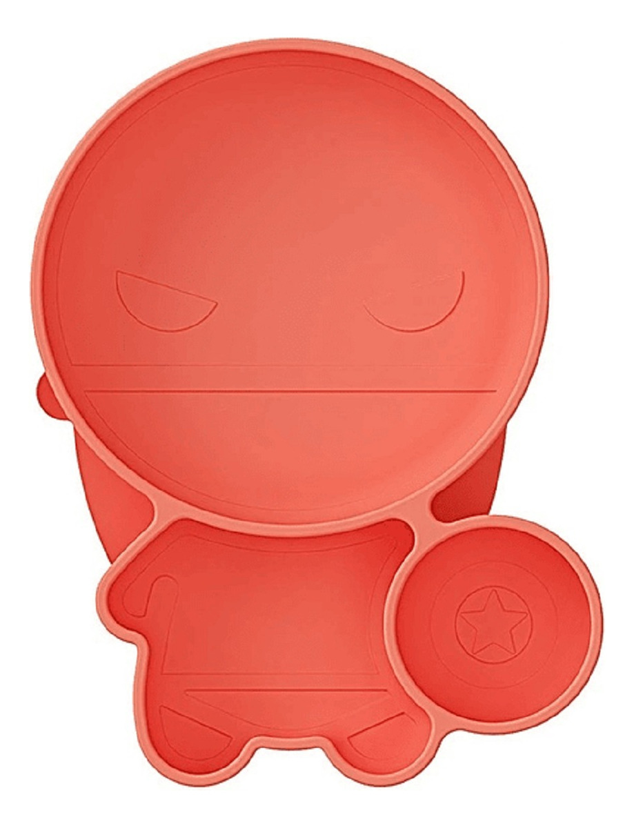 SET 2 PLATOS SILICONA ANTIDESLIZANTE NIÑO COMIDA LAU - 1