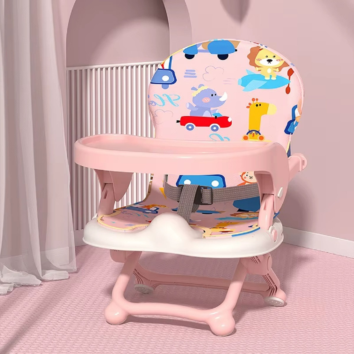 SILLA COMER ALIMENTACION PLEGABLE PORTATIL BEBES LAU - 3