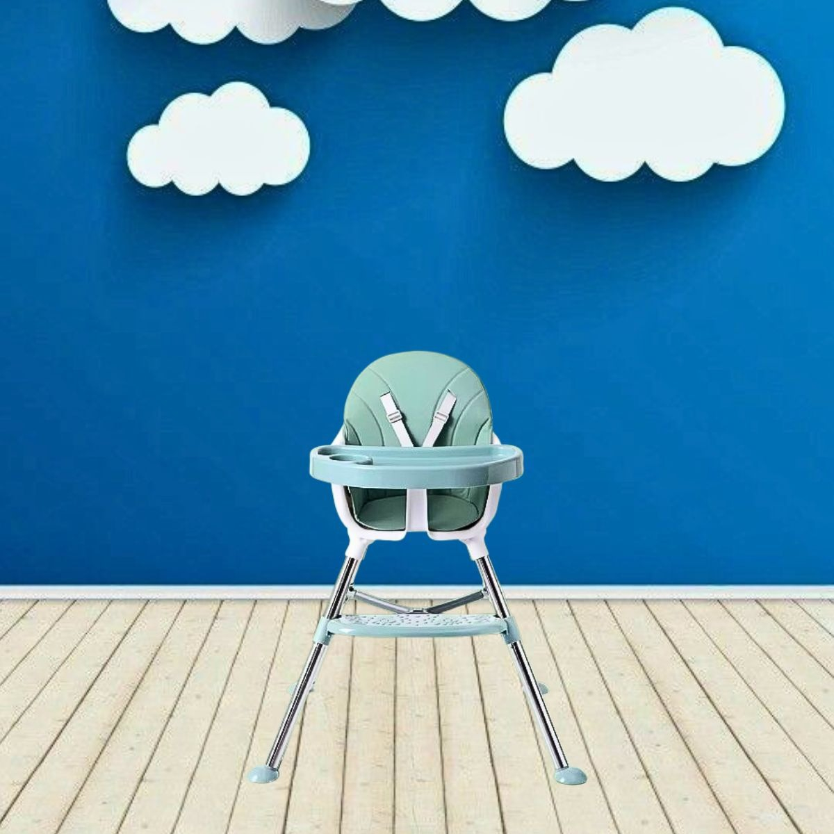 SILLA COMER PLEGABLE MULTIFUNCIONAL NIÑOS BEBES LAU - 5