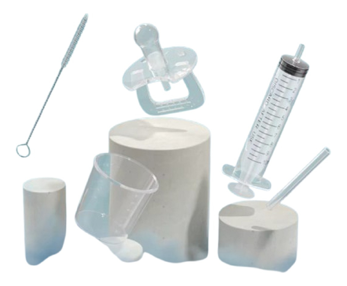 SET 4 CHUPETES ALIMENTADOR MEDICINA COMODO BEBES LAU - 1