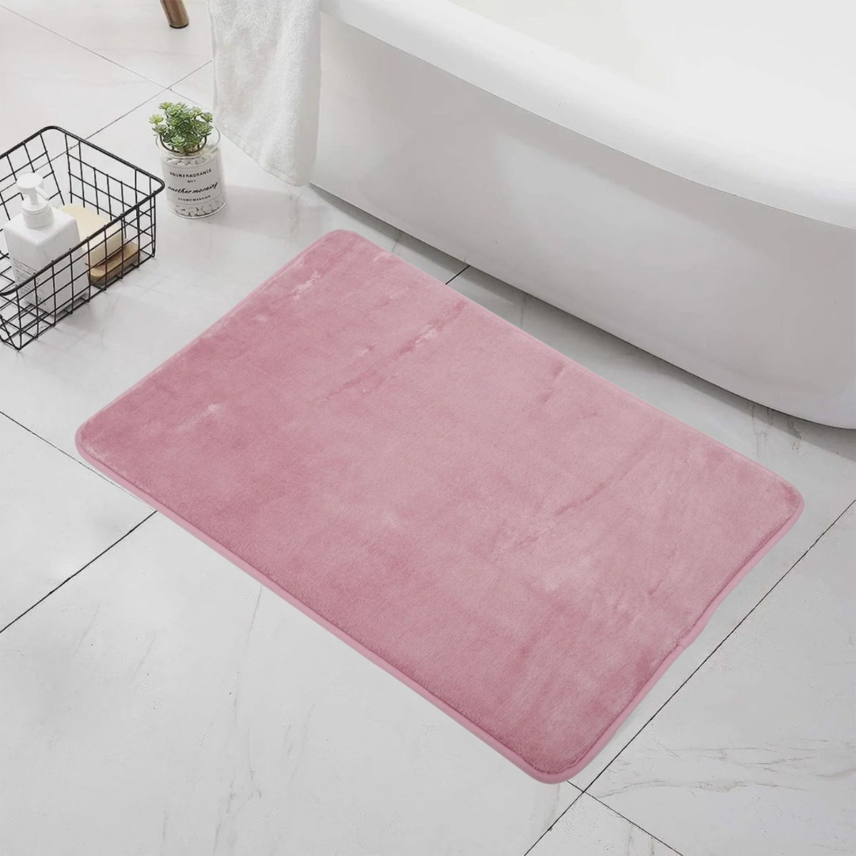 SET 3 ALFOMBRA BAÑO SUAVE ANTIDESLIZANTE TERCIOPELO JHN - 7
