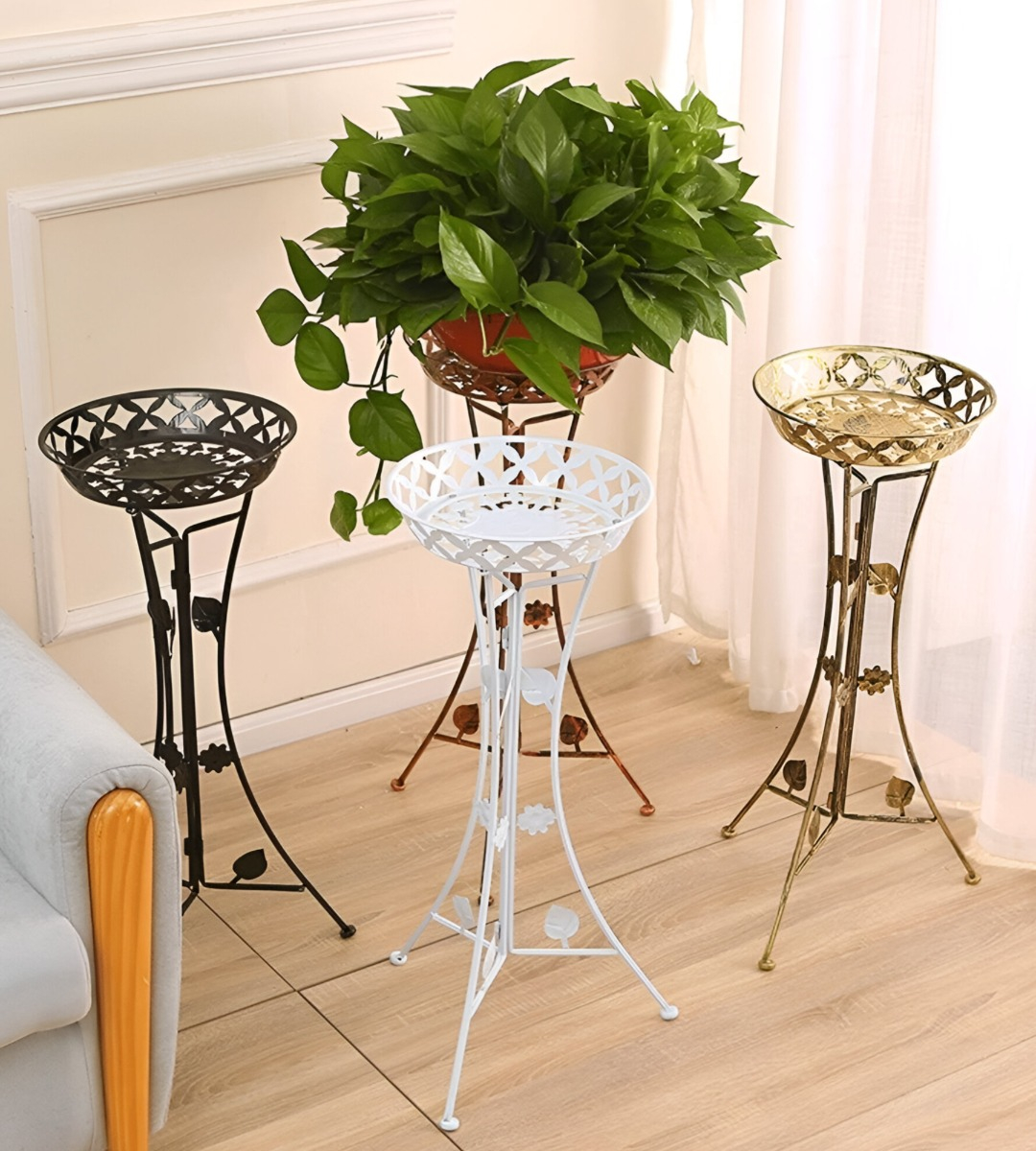 PORTA MACETA DECORATIVO SOPORTE PLANTAS EXHIBICIÓN JHN - 9