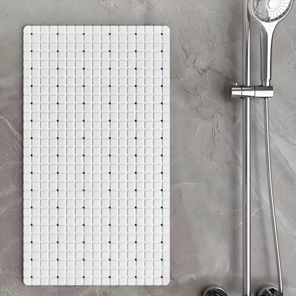 SET 2 ALFOMBRA ANTIDESLIZANTE BAÑO DUCHA DRENAJE SUAVE JHN - 8