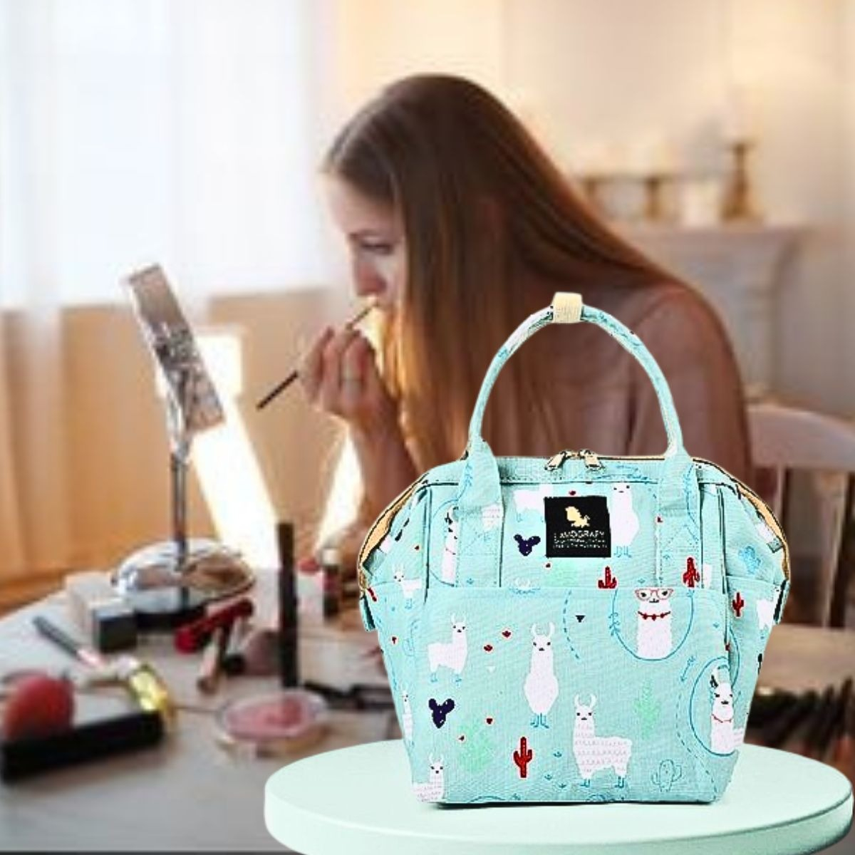 MOCHILA MATERNAL MULTIFUNCIONAL IMPERMEABLE MAMA BEBE LAU - 4