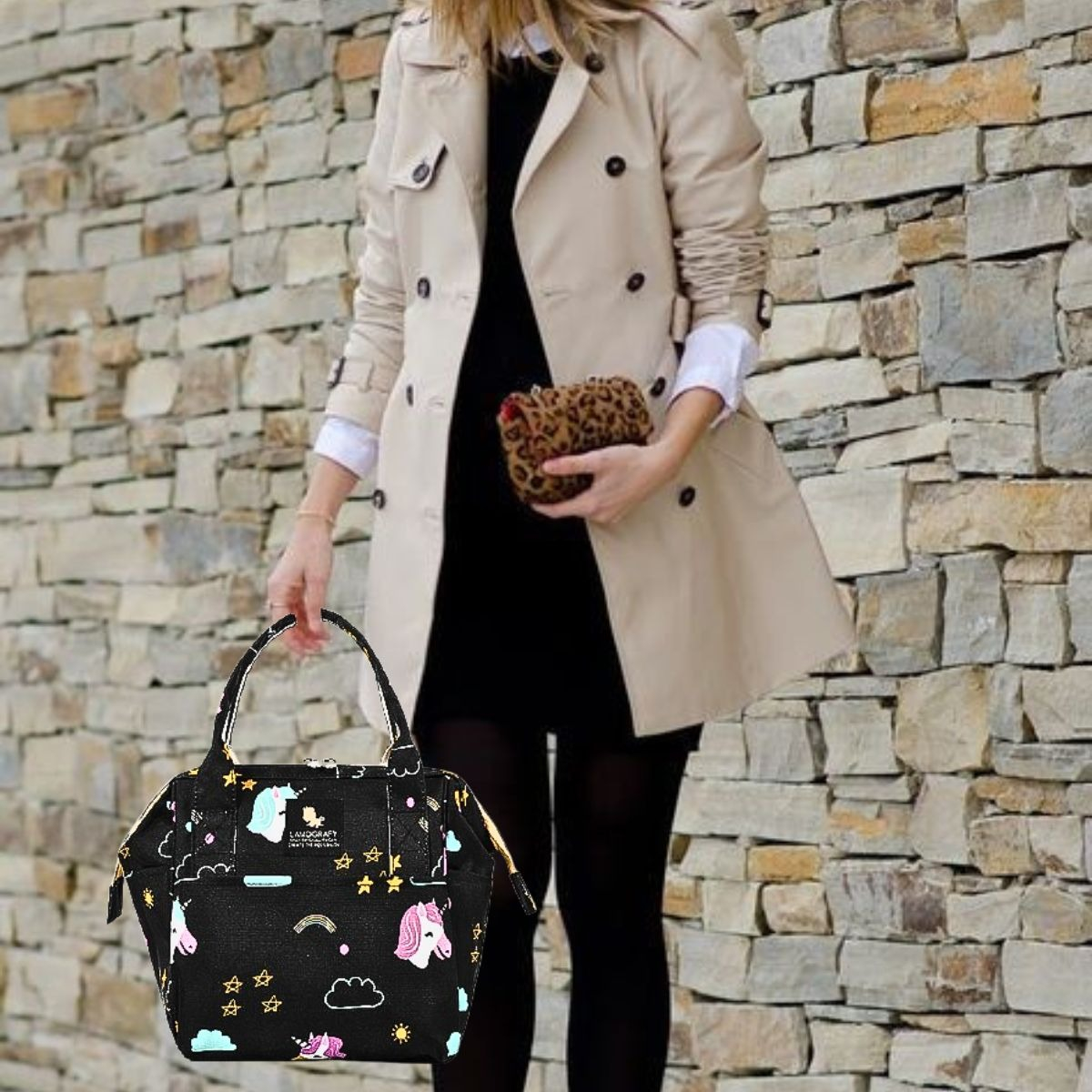 MOCHILA MATERNAL MULTIFUNCIONAL IMPERMEABLE MAMA BEBE LAU - 7