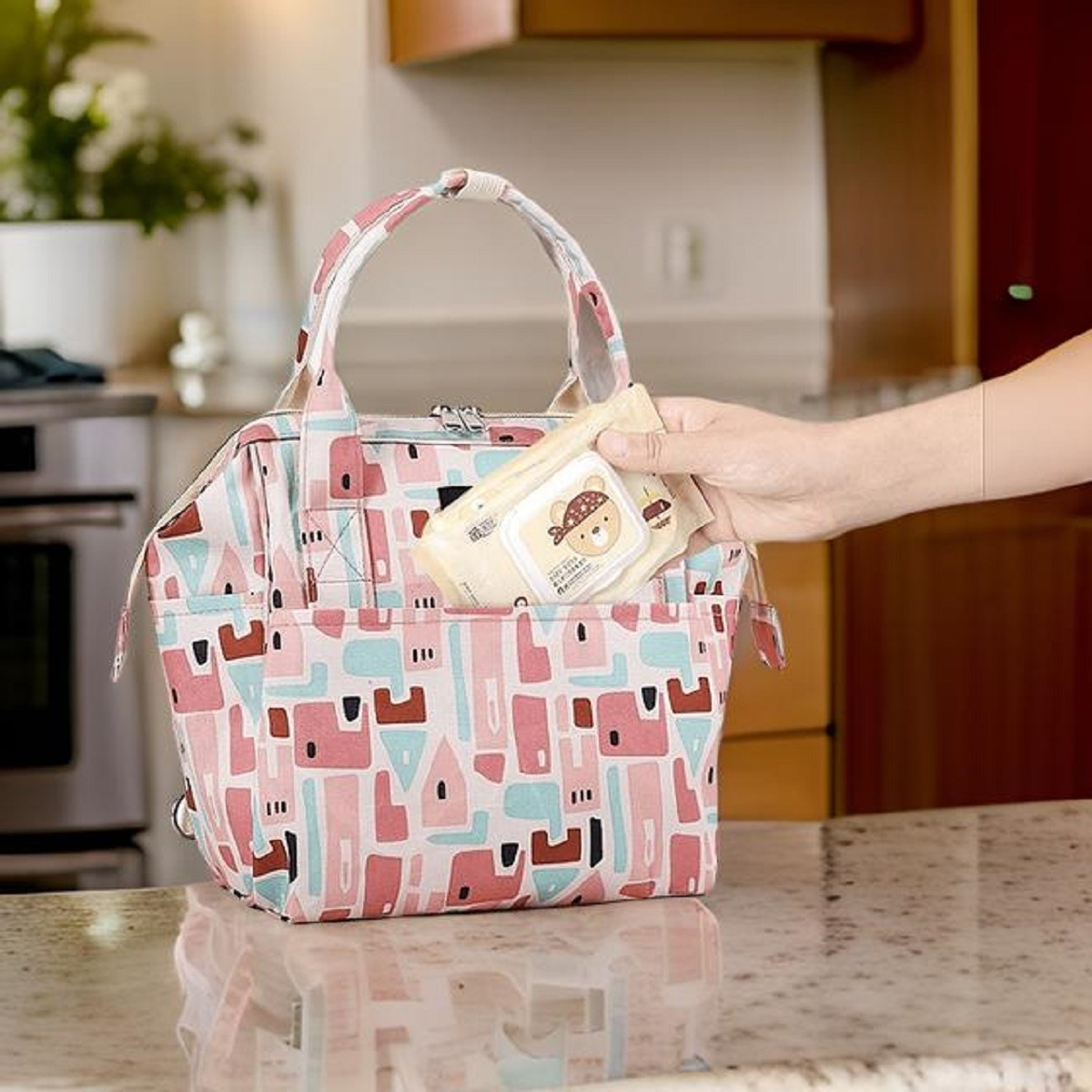 MOCHILA MATERNAL MULTIFUNCIONAL IMPERMEABLE MAMA BEBE LAU - 9
