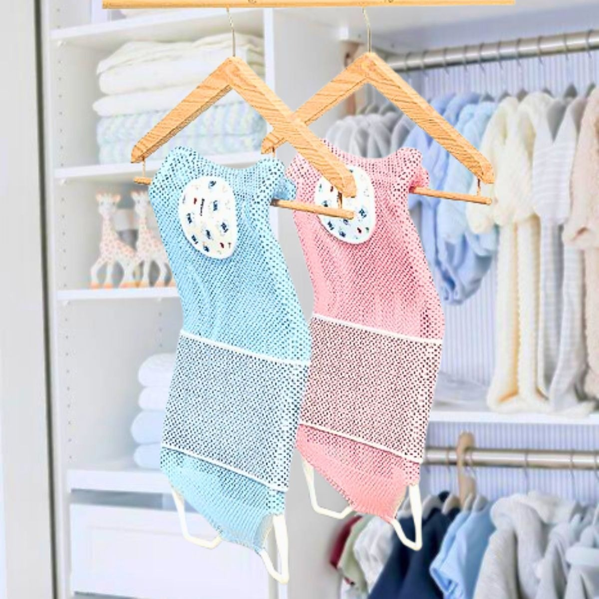 SET 2 MALLAS TINA ALMOHADILLA ANTIDESLIZANTE BAÑERA BEBE LAU - 8