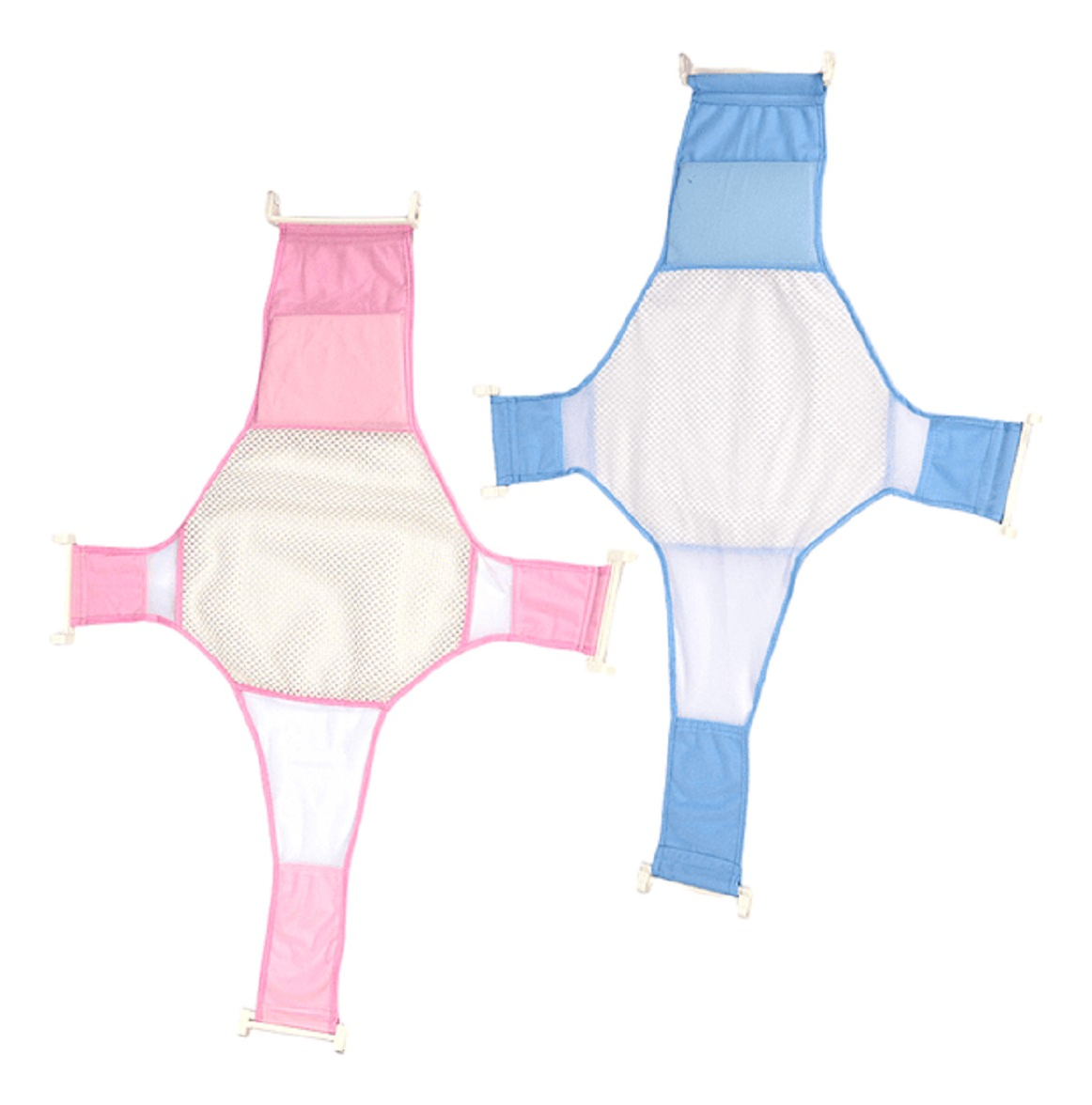 SET 2 MALLA APOYO TINA ASIENTO BAÑO AJUSTABLE BEBES LAU - 1