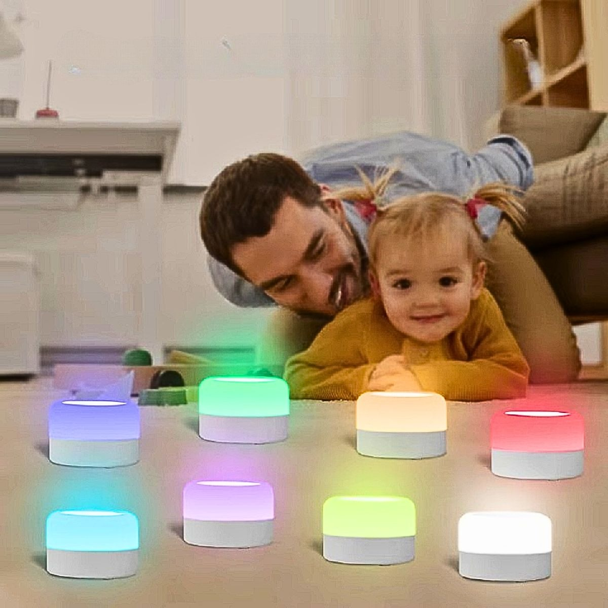 MONITOR RUIDO BLANCO LUZ COLORES MELODÍAS RELAJANTE BEBÉ LAU - 8