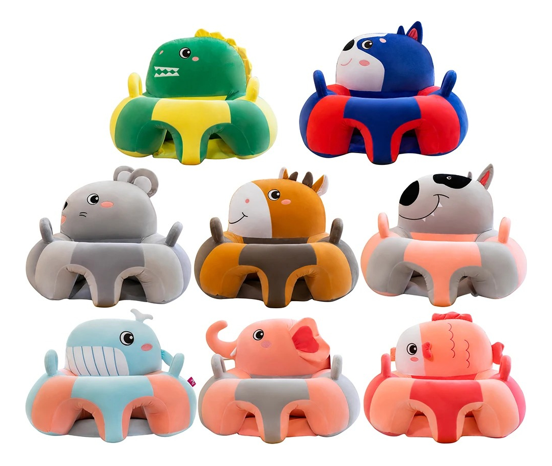 COJIN SOFÁ APRENDIZAJE ASIENTO ANTICAÍDAS PELUCHE BEBE LAU - 1