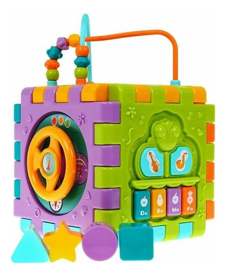 CUBO ACTIVIDADES NIÑOS APRENDIZAJE 6EN1 JUGUETE MUSICA LAU - 1