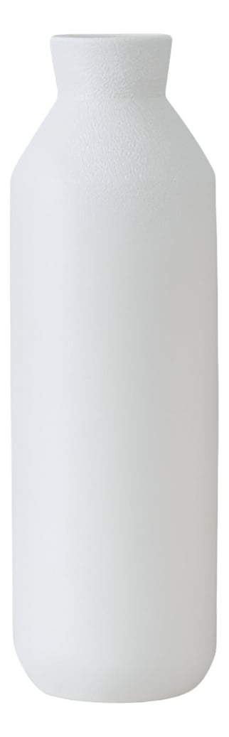 FLORERO JARRÓN DECORATIVO CERÁMICA ALTO MESA BLANCO JHN - 1