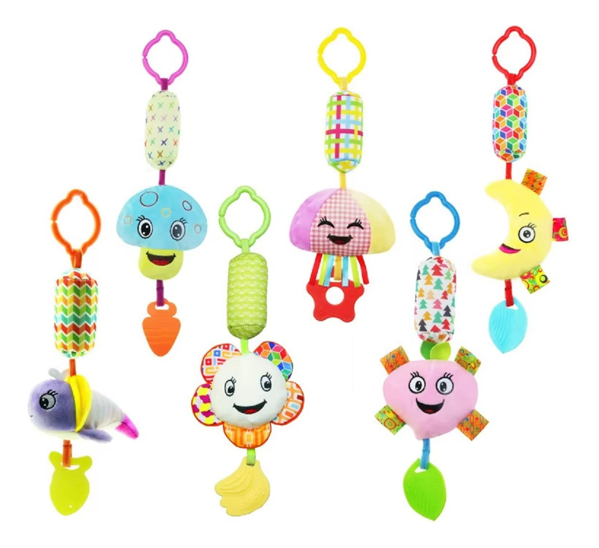 SET 2 SONAJERO MÓVIL MUSICAL CUNA CARRITO ESTIMULAR BEBE LAU - 1