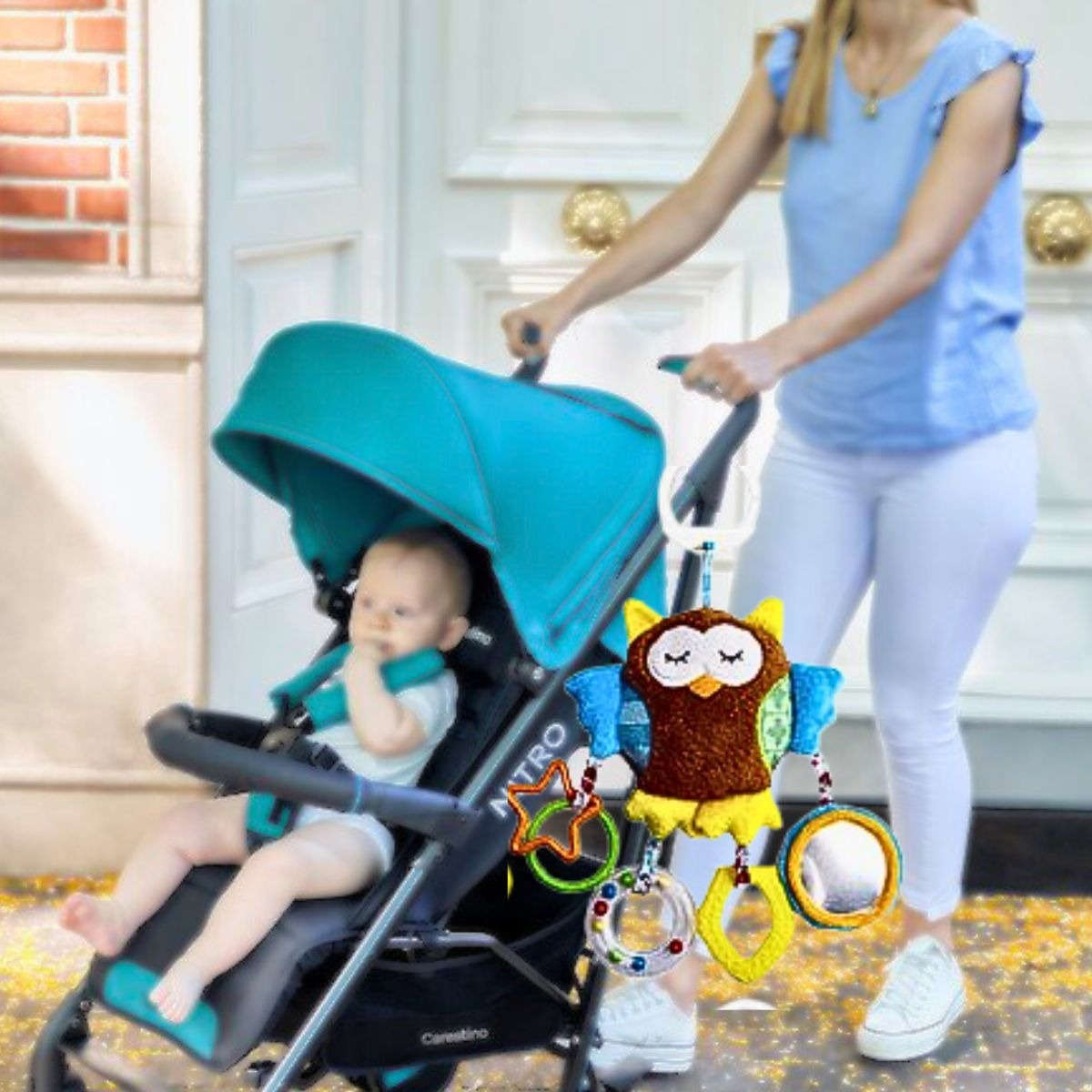 SONAJERO MÓVIL MUSICAL CUNA CARRITO ESTIMULAR BEBE LAU - 6