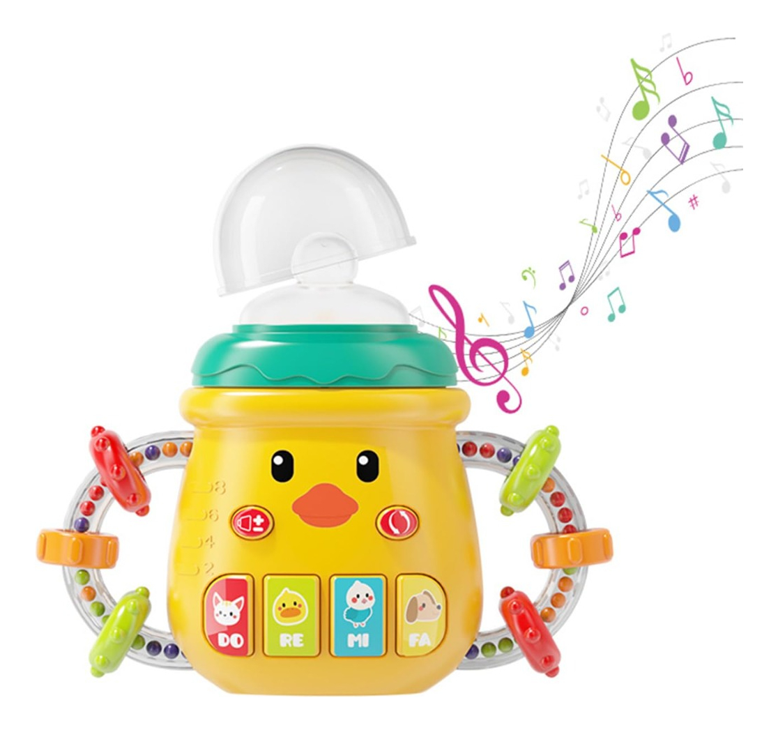 MAMADERA BIBERON SILICONA SONAJERO MUSICAL BEBES LAU - 8