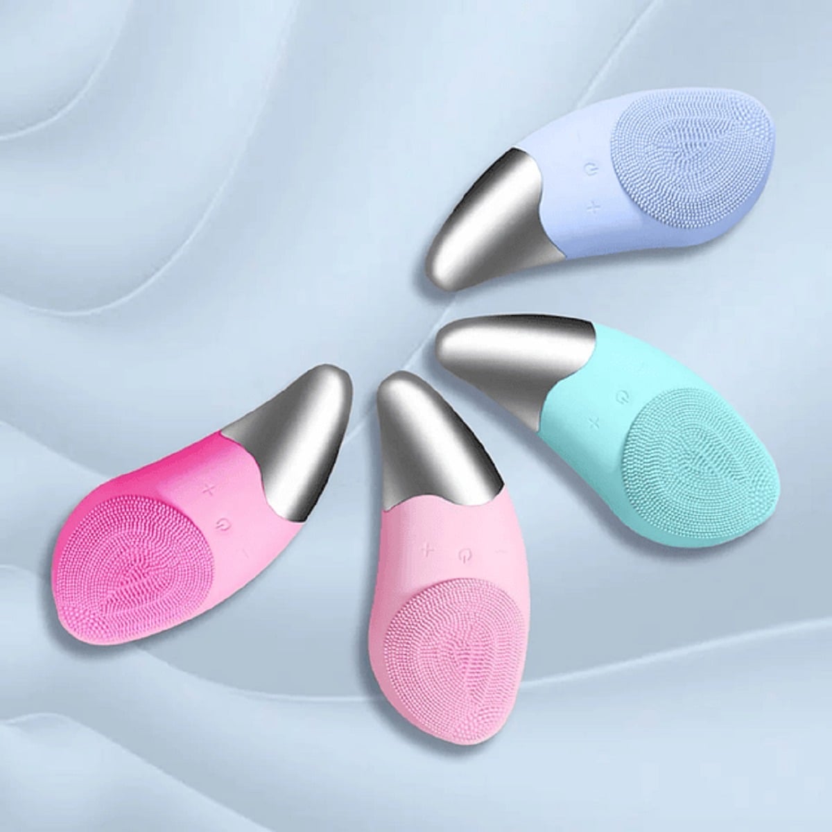 MASAJEADOR FACIAL CEPILLO LIMPIEZA EXFOLIANTE RECARGABLE LAU - 8