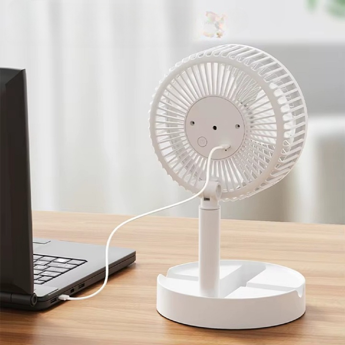 MINIVENTILADOR PORTÁTIL RECARGABLE SOPORTE HOGAR LAU - 7