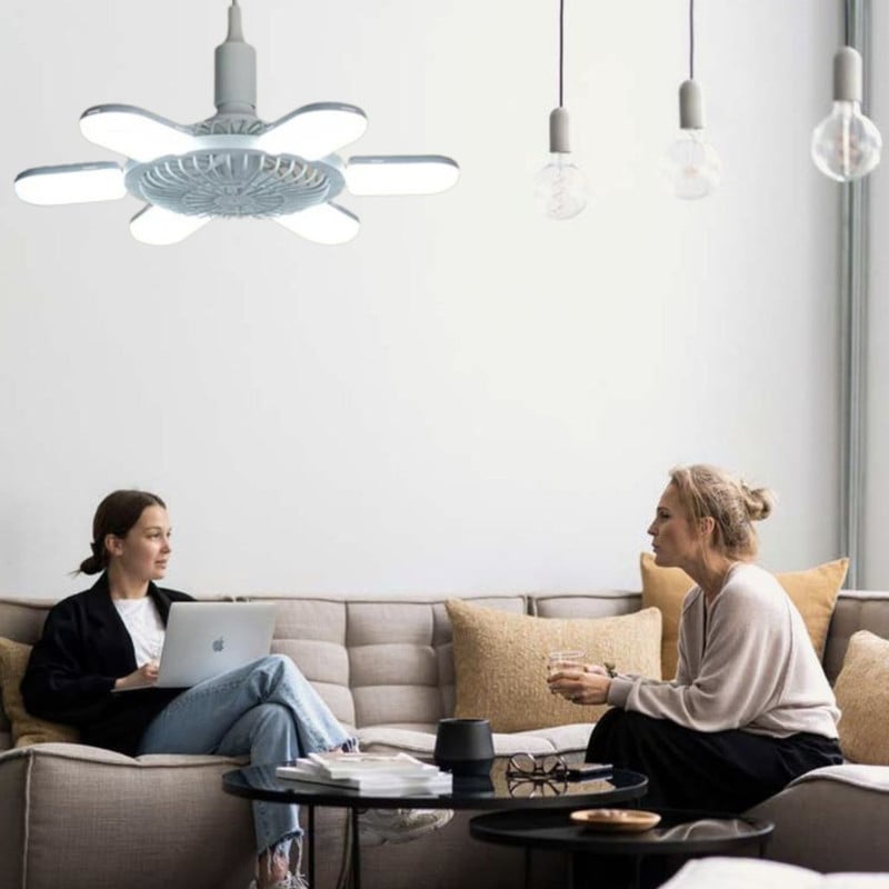 VENTILADOR LED PLEGABLE CONTROL REMOTO ILUMINACION LAU - 1