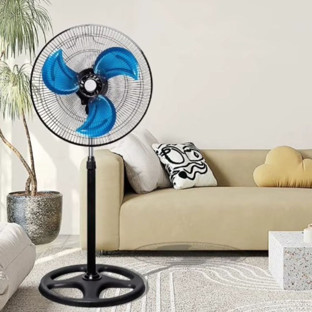 VENTILADOR PEDESTAL 18¨ 3 VELOCIDADES ASPAS METÁLICAS LAU - 4