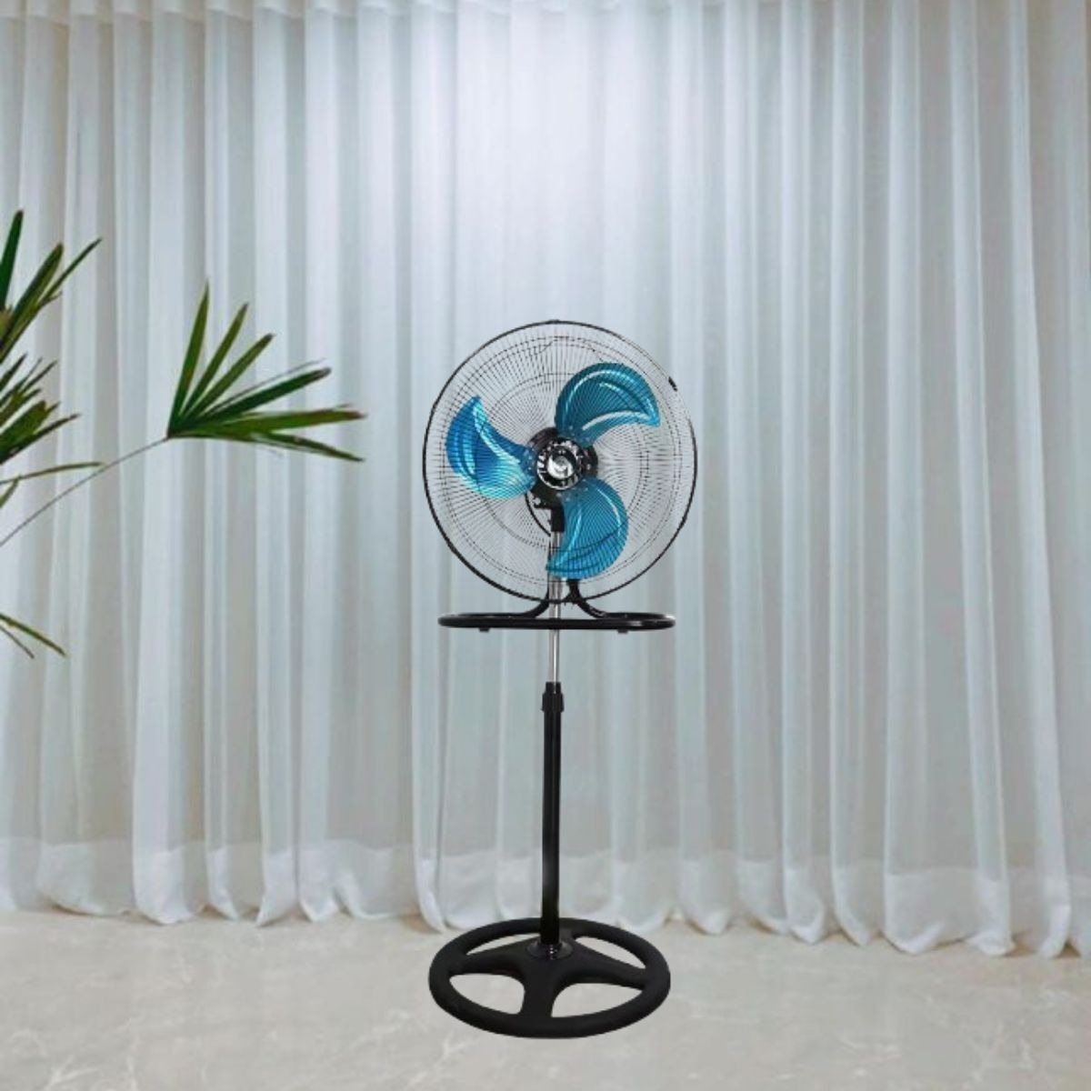 VENTILADOR PEDESTAL AIRE FRESCO VERSATIL POTENTE HOGAR LAU - 3